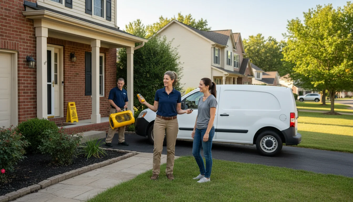 Residential water damage restoration in Winton, NC
